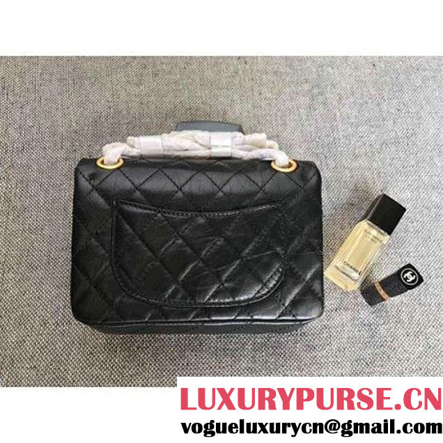 Chanel Aged Calfskin Lucky Charm 2.55 Size 220 Flap Handbag 2017 (MK-7091324 )