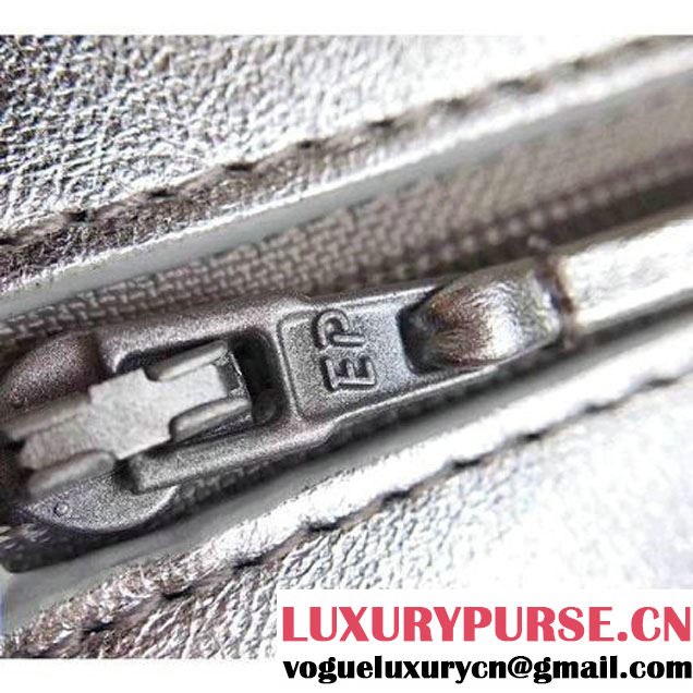 Chanel Crumpled Calfskin Gabrielle Wallet on Chain WOC Bag A84389 Silver 2017 (KN-7101018 )