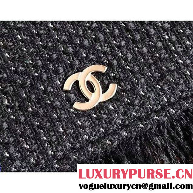 Chanel Black Tweed WOC Bag Embellished with a Robot Charm 2017 (KN-7092061 )