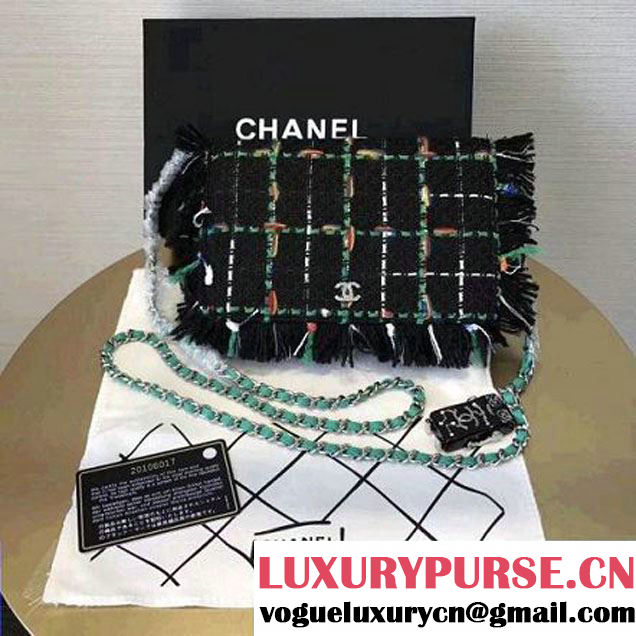Chanel Green Tweed WOC Bag Embellished with a Robot Charm 2017 (KN-7092060 )