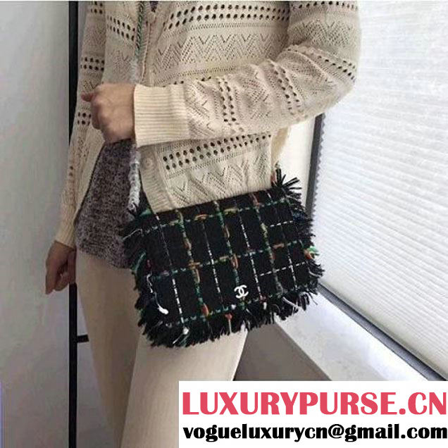 Chanel Green Tweed WOC Bag Embellished with a Robot Charm 2017 (KN-7092060 )
