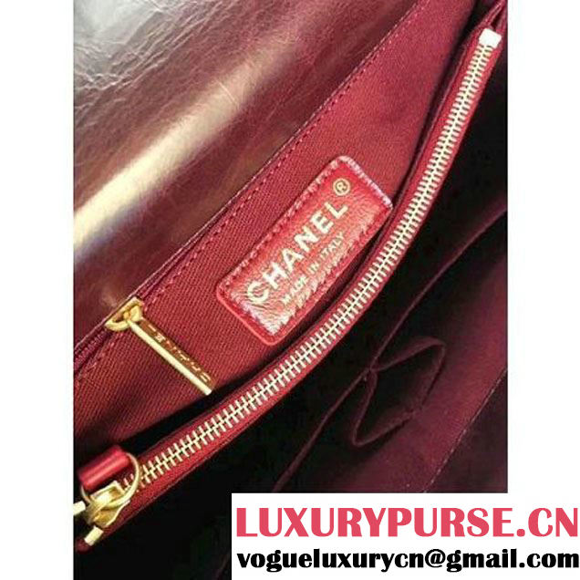 Chanel Chevron Coco Top Handle Mini Flap Bag A92990 Burgundy 2017 (MK-7101424 )
