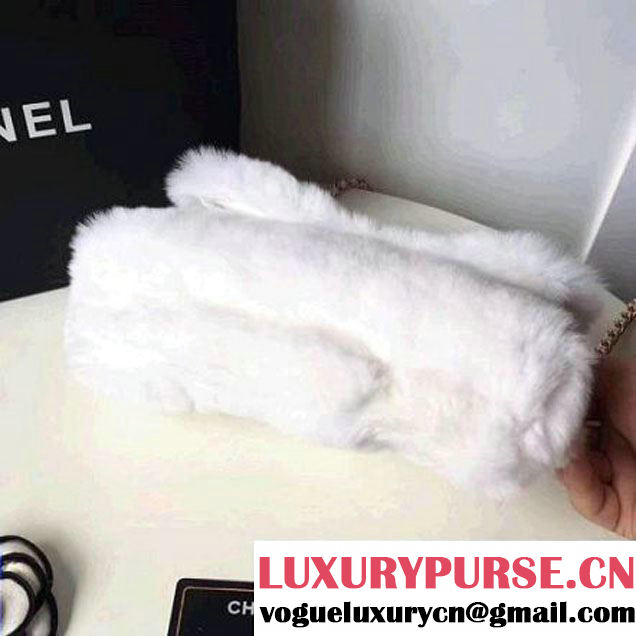 Chanel Orylag & Lambskin Flap Bag White 2017 (2A058-7101409 )