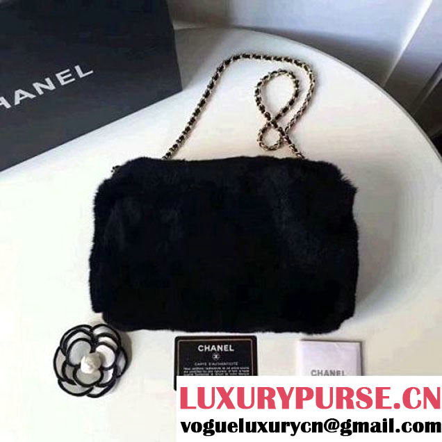 Chanel Orylag & Lambskin Flap Bag Black 2017 (2A058-7101408 )