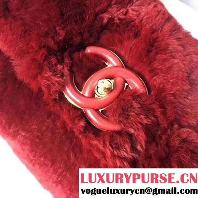 Chanel Orylag & Lambskin Flap Bag Burgundy 2017 (2A058-7101407 )