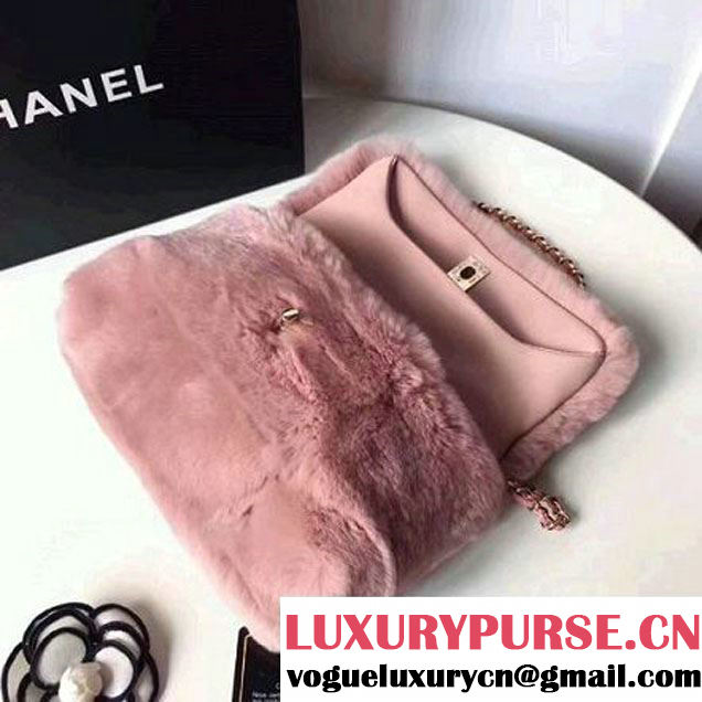 Chanel Orylag & Lambskin Flap Bag Pink 2017 (2A058-7101406 )