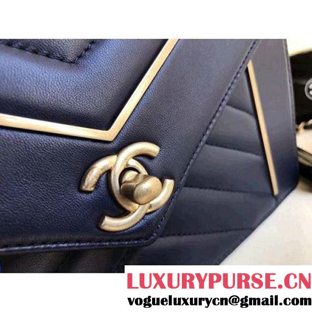 Chanel Lambskin Chevron Small/Medium Flap Bag A91897/A91898 2017 (1A111-7091315 )