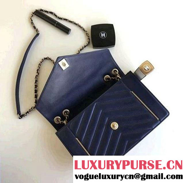 Chanel Lambskin Chevron Small/Medium Flap Bag A91897/A91898 2017 (1A111-7091315 )