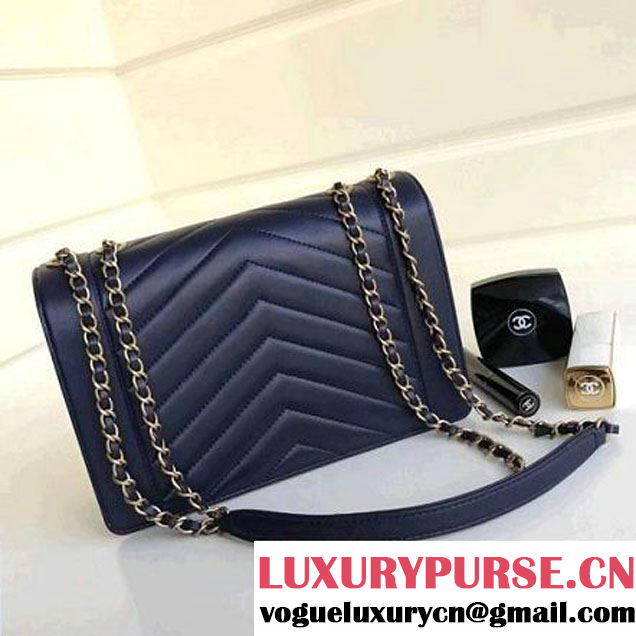 Chanel Lambskin Chevron Small/Medium Flap Bag A91897/A91898 2017 (1A111-7091315 )