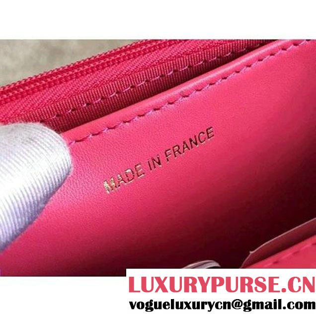Chanel Fringe Lambskin Quliting Wallet on Chain WOC Bag A82705 Rosy 2017 (KN-7102614 )