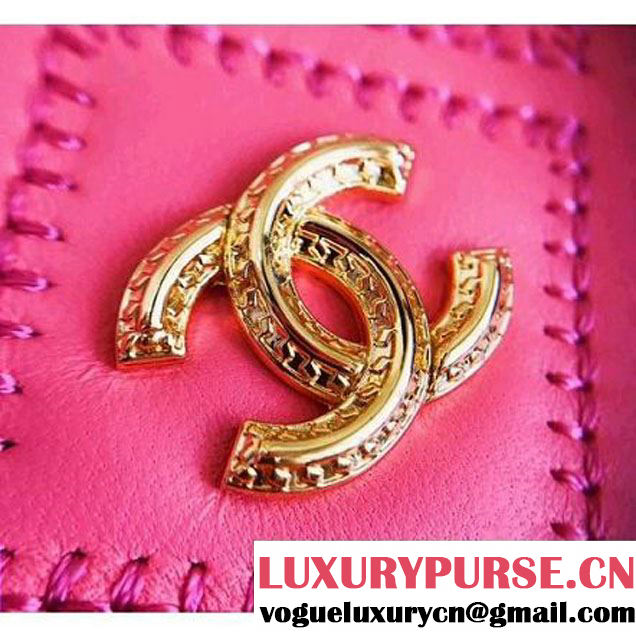 Chanel Fringe Lambskin Quliting Wallet on Chain WOC Bag A82705 Rosy 2017 (KN-7102614 )