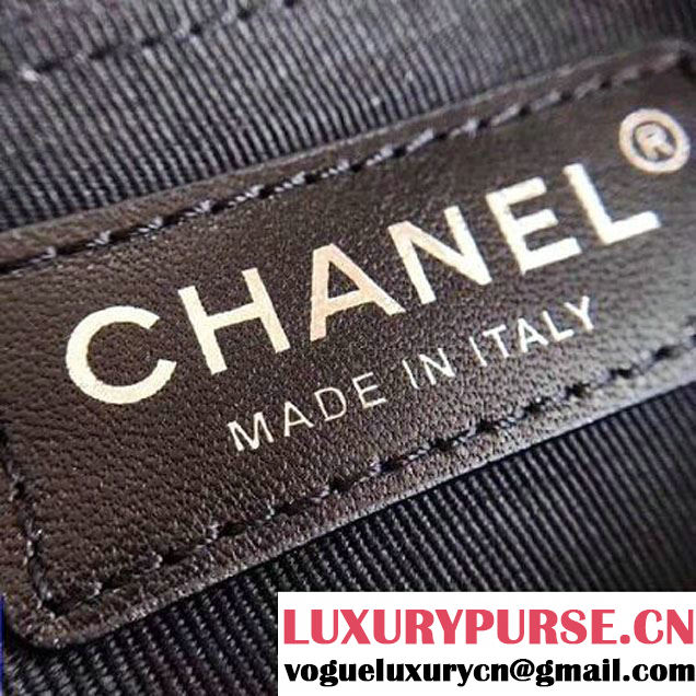 Chanel Big Bang Metallic Crumpled Calfskin Flap Bag A91976 Black 2017 (2A043-7102624 )