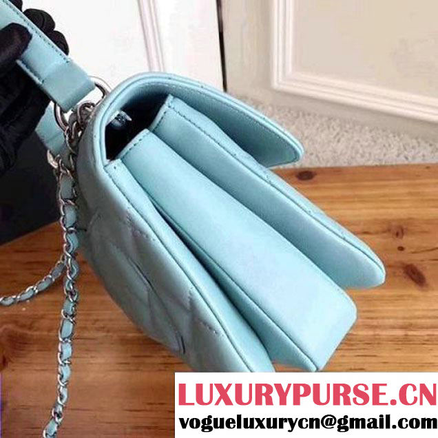 Chanel Small Trendy CC Flap Bag With Top Handle Jade 2017(Silver Hardware) (ZMD-7102622 )
