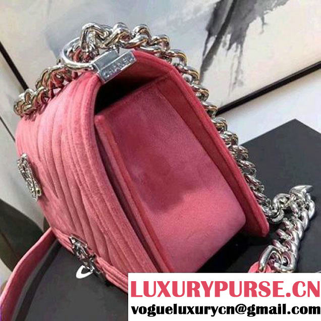 Chanel Velvet Medium Boy Chanel Flap Bag With Strass Planet Rouge 2017 (KN-7102603 )