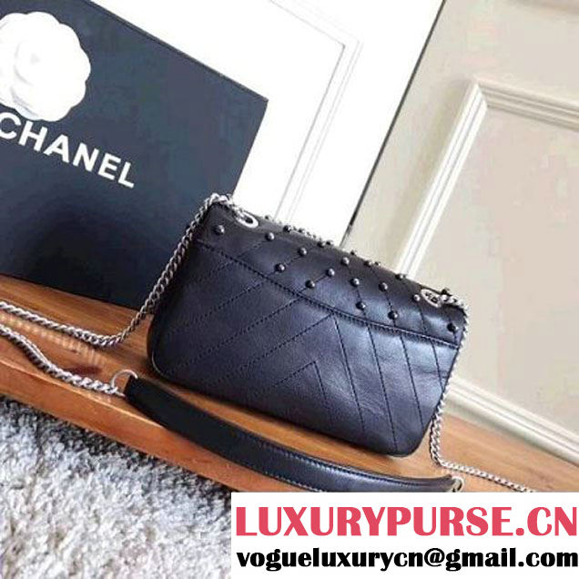 Chanel Stud Wars Lambskin Mini Flap Bag A91954 Black 2017 (KN-7110106 )
