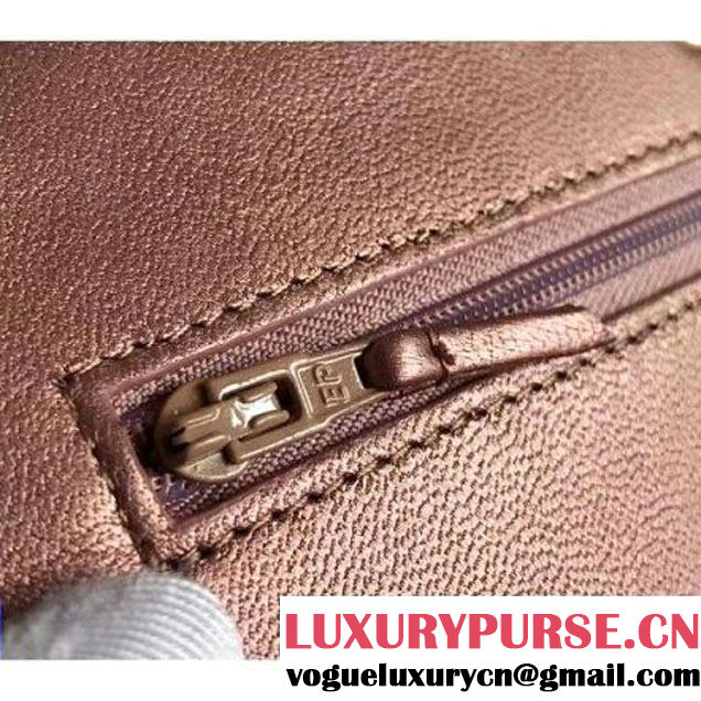 Chanel Metallic Lambskin Wallet On Chain WOC Bag A84327 Bronze 2017 (KN-7111619 )