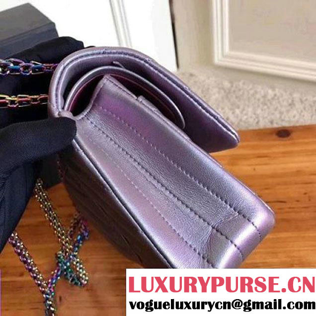 Chanel Chevron Iridescent Calfskin 2.55 Flap Bag 2017 (KN-7111143 )