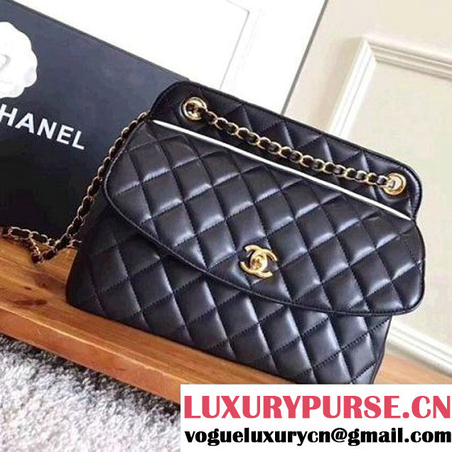 Chanel Medium Quilting Lambskin Flap Bag Black 2017 (KN-7111140 )