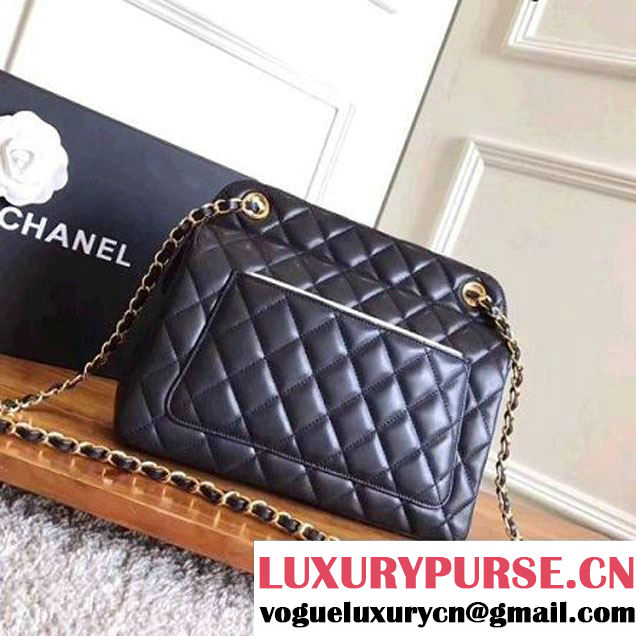 Chanel Medium Quilting Lambskin Flap Bag Black 2017 (KN-7111140 )