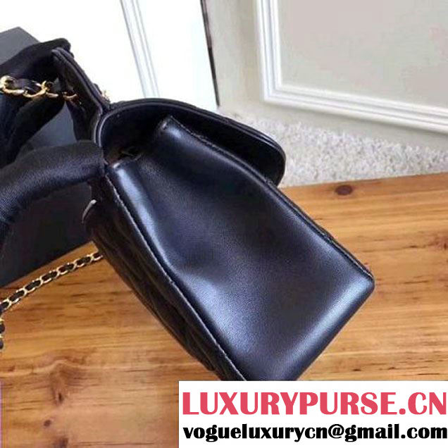 Chanel Medium Quilting Lambskin Flap Bag Black 2017 (KN-7111140 )