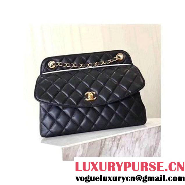 Chanel Medium Quilting Lambskin Flap Bag Black 2017 (KN-7111140 )