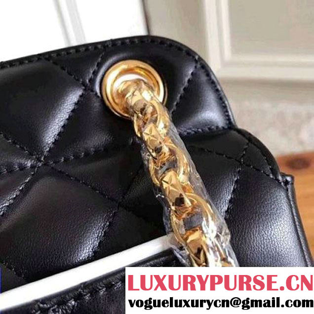 Chanel Small Quilting Lambskin Flap Bag Black 2017 (KN-7111139 )