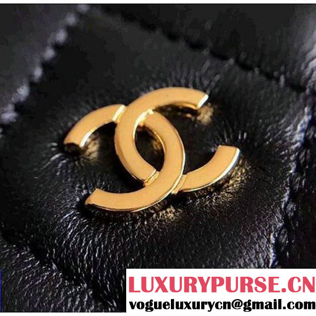 Chanel Small Quilting Lambskin Flap Bag Black 2017 (KN-7111139 )