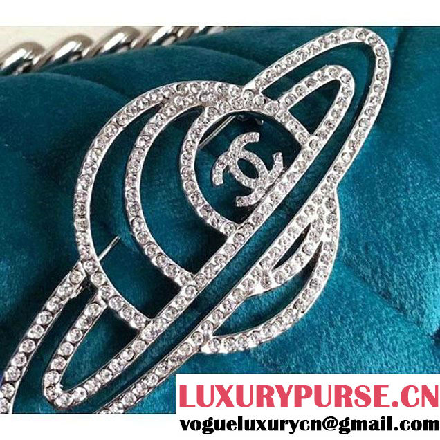 Chanel Velvet Small Boy Chanel Flap Bag With Strass Planet Blue 2017 (KN-7121103 )