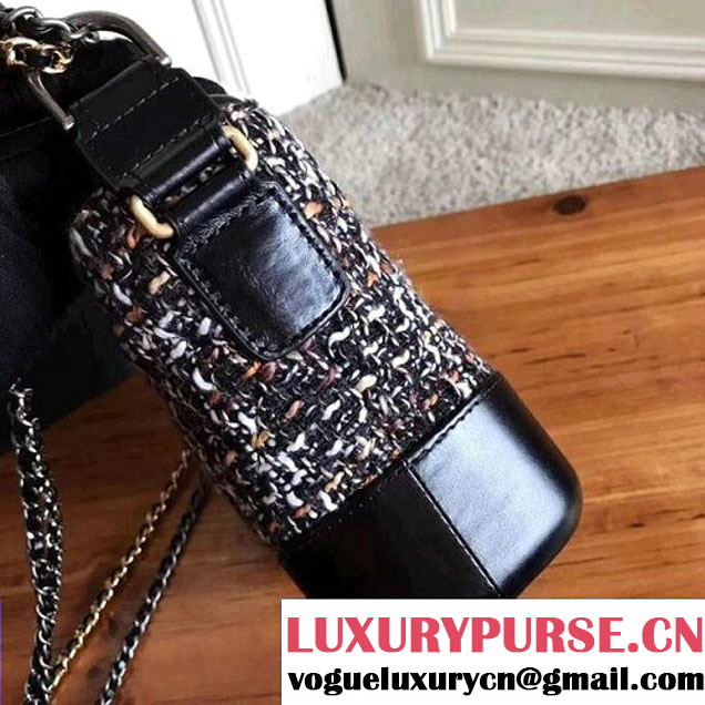 Chanel Tweed/Calfskin Gabrielle Small Hobo Bag A91810 Multicolor 2017 (KN-7121110 )