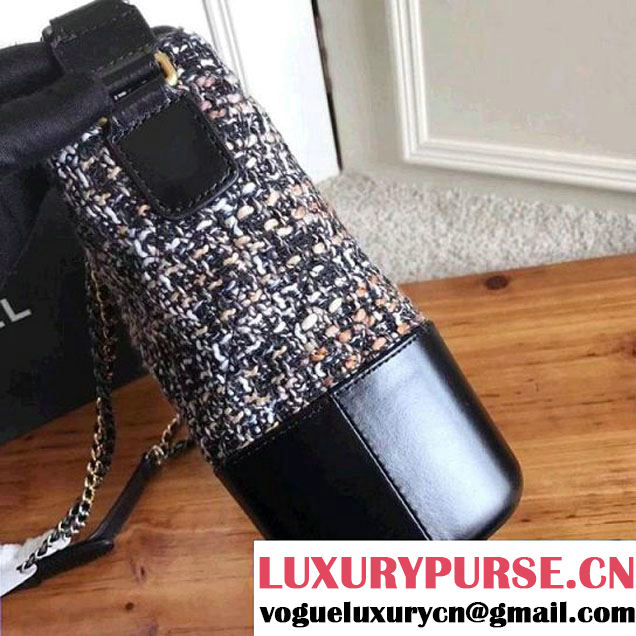 Chanel Tweed/Calfskin Gabrielle Medium Hobo Bag A93824 Multicolor 2017 (KN-7121109 )