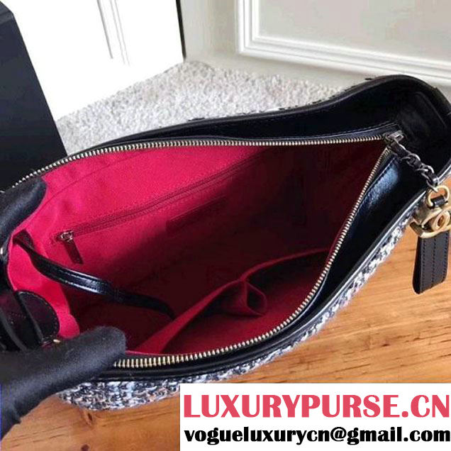 Chanel Tweed/Calfskin Gabrielle Medium Hobo Bag A93824 Multicolor 2017 (KN-7121109 )
