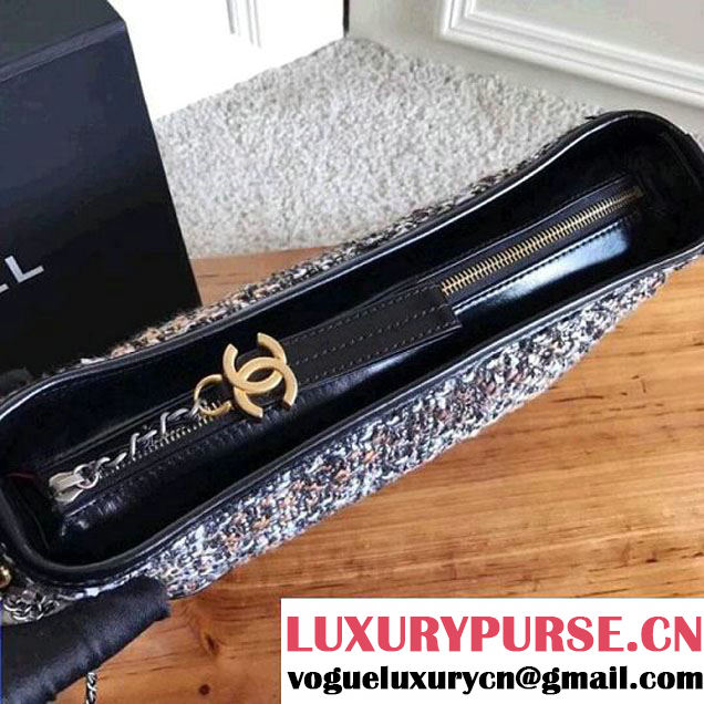Chanel Tweed/Calfskin Gabrielle Medium Hobo Bag A93824 Multicolor 2017 (KN-7121109 )