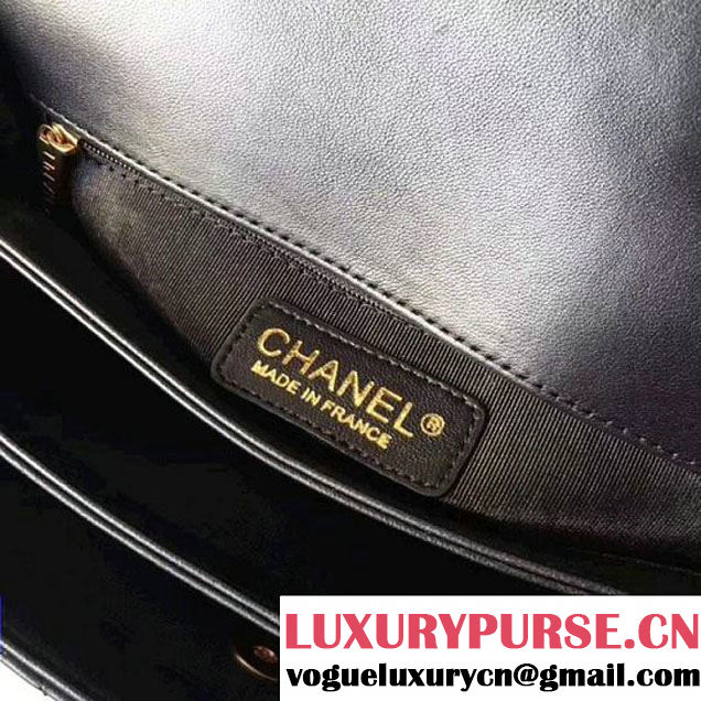 Chanel Rosewood Lambskin Medium Flap Bag A57028 Black 2018 (XXY-7121126 )