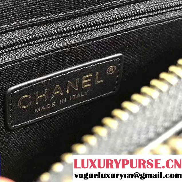 Chanel Lambskin Small Double Camera Case Bag Black 2017 (KS-7121604 )