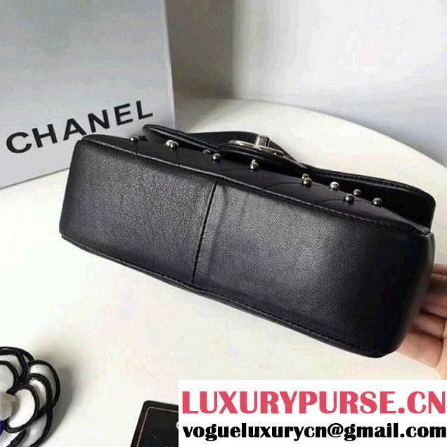 Chanel Lambskin Stud Wars Mini Flap Bag A91954 Black 2017 (KS-7121610 )