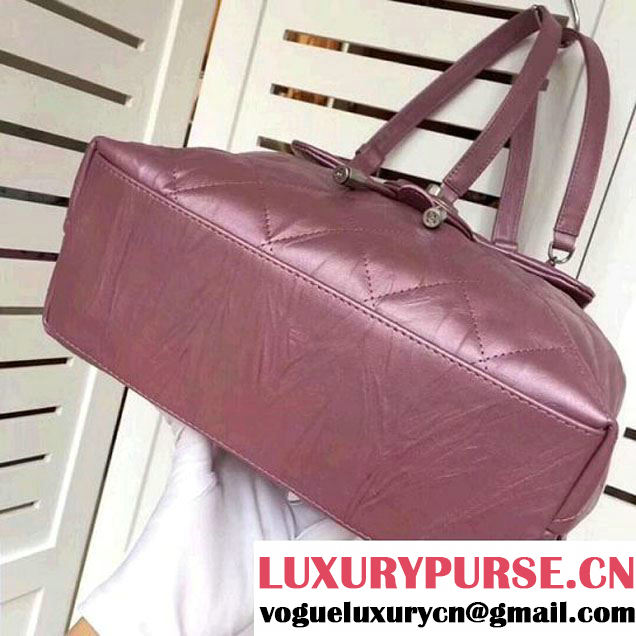 Chanel Iridescent Calfskin Backpack Bag Pink F/W 2017 (ZMD-7122111 )