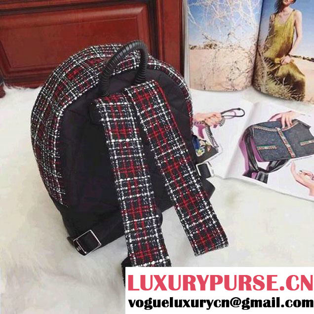 Chanel Tweed and Nylon Astronaut Essentials Small Backpack F/W 2017 (AV-7122103 )