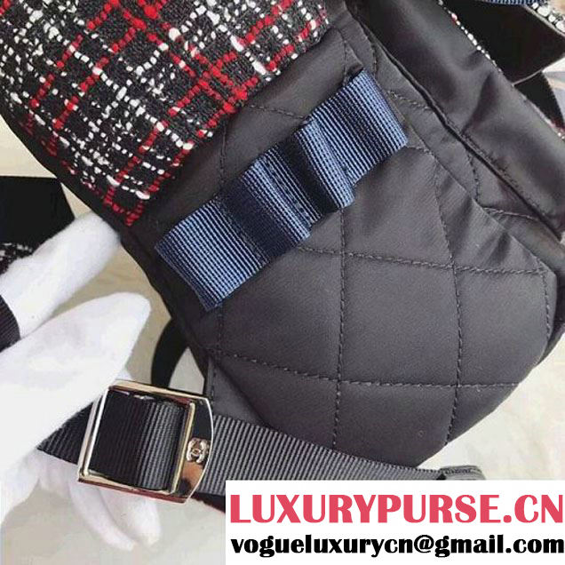 Chanel Tweed and Nylon Astronaut Essentials Small Backpack F/W 2017 (AV-7122103 )