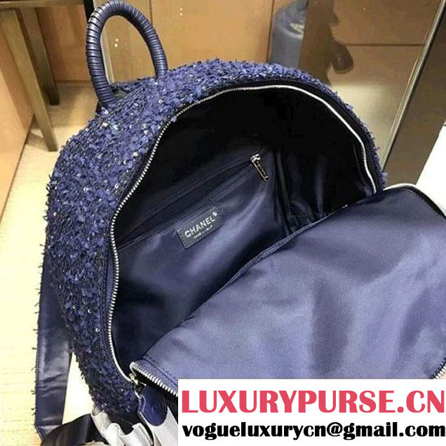 Chanel Glitter Tweed and Nylon Astronaut Essentials Backpack A91964 F/W 2017 (AV-7122102 )