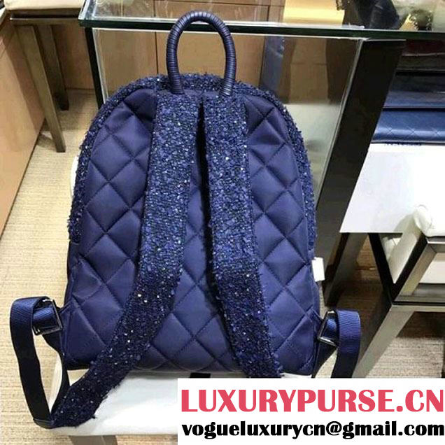 Chanel Glitter Tweed and Nylon Astronaut Essentials Backpack A91964 F/W 2017 (AV-7122102 )