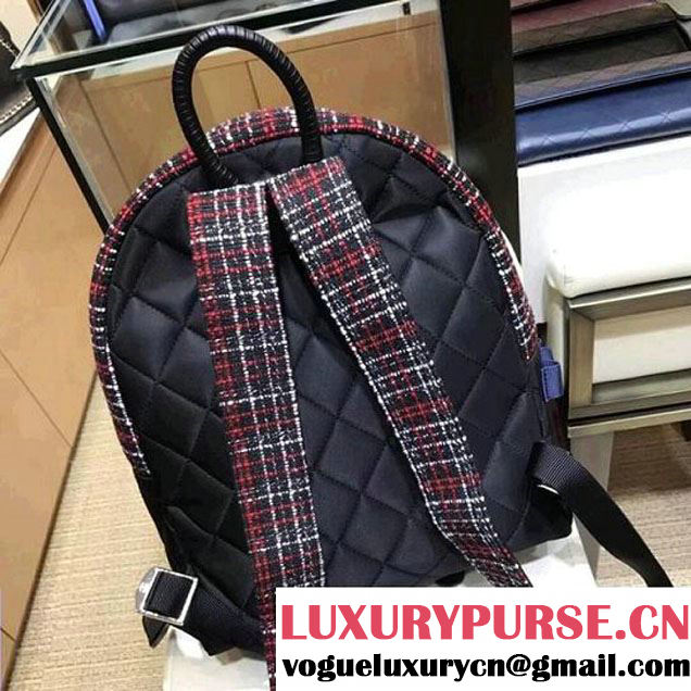 Chanel Tweed and Nylon Astronaut Essentials Backpack A91964 F/W 2017 (AV-7122101 )
