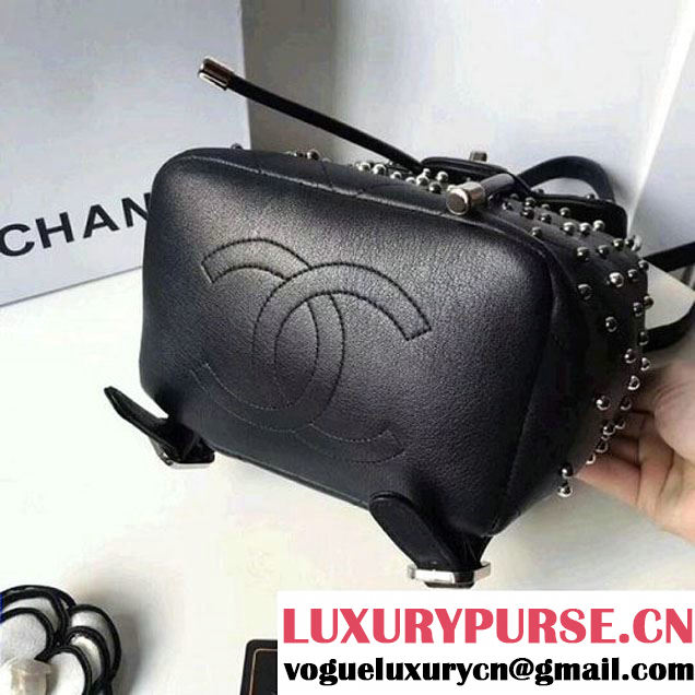 Chanel Lambskin Stud Wars Backpack Bag A91959 Black 2017 (KS-7121616 )