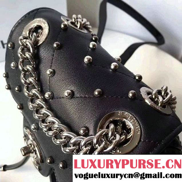Chanel Lambskin Stud Wars Backpack Bag A91959 Black 2017 (KS-7121616 )