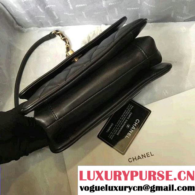 Chanel Rosewood Lambskin Small Flap Bag A57027 Black 2018  (MK-7122010 )