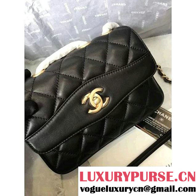 Chanel Rosewood Lambskin Small Flap Bag A57027 Black 2018  (MK-7122010 )