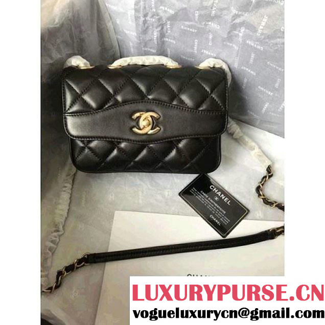 Chanel Rosewood Lambskin Small Flap Bag A57027 Black 2018  (MK-7122010 )