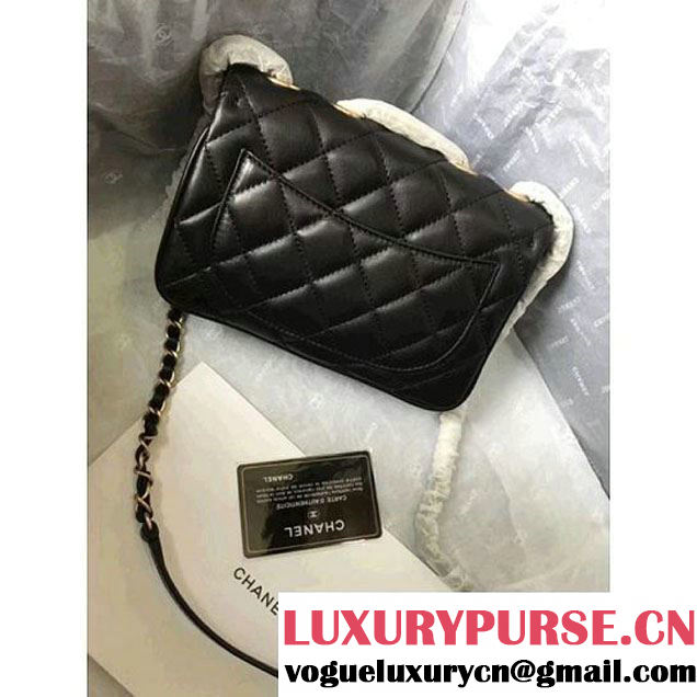 Chanel Rosewood Lambskin Small Flap Bag A57027 Black 2018  (MK-7122010 )