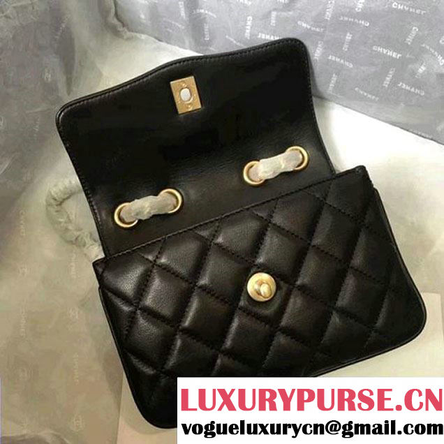 Chanel Rosewood Lambskin Small Flap Bag A57027 Black 2018  (MK-7122010 )