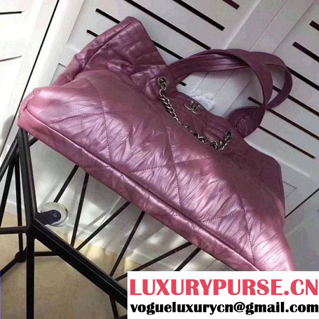 Chanel Iridescent Shopping Tote Bag Pink F/W 2017 (ZMD-7122114 )