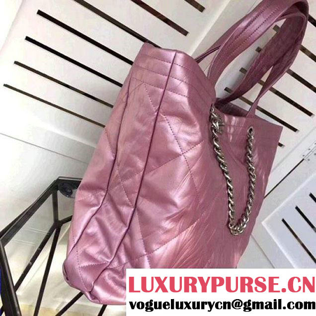 Chanel Iridescent Shopping Tote Bag Pink F/W 2017 (ZMD-7122114 )